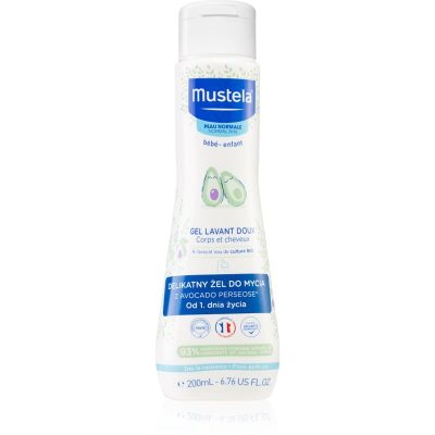 Mustela Bébé Bain tělový a vlasový mycí gel pro děti 200 ml - parfo.cz