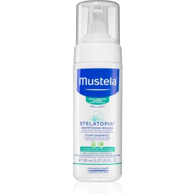 Mustela Bébé Stelatopia pěnový šampon pro děti od narození 150 ml - parfo.cz
