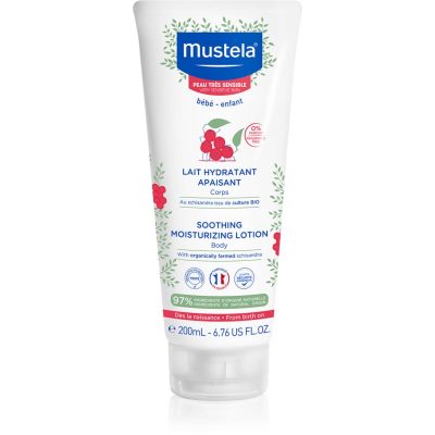 Mustela Bébé zklidňující tělové mléko pro děti od narození 200 ml - parfo.cz