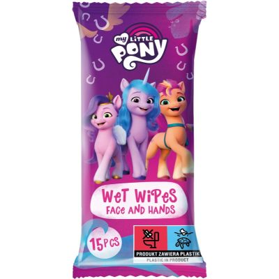 My Little Pony Wet Wipes vlhčené čisticí ubrousky pro děti 15 ks - parfo.cz