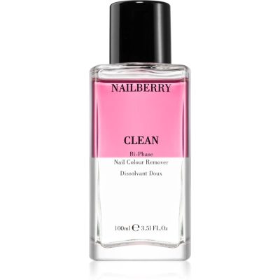 NAILBERRY Clean Bi-Phase Nail Colour Remover odlakovač na nehty se zpevňujícím účinkem 100 ml - parfo.cz