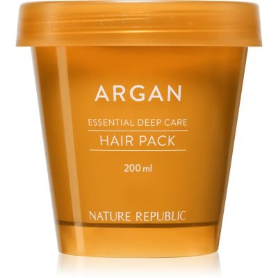 NATURE REPUBLIC Argan Essential Deep Care Hair Pack hydratační a vyživující maska pro poškozené vlasy 200 ml - parfo.cz