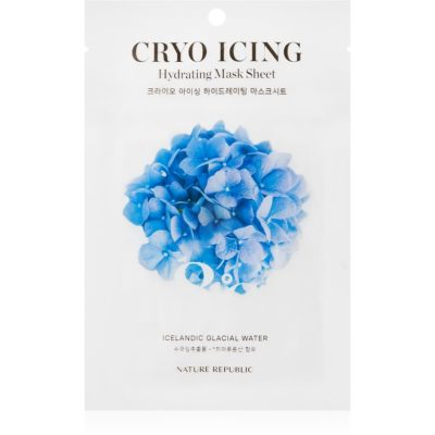 NATURE REPUBLIC Cryo Icing Hydrating Mask Sheet hydratační plátýnková maska se zklidňujícím účinkem 27 ml - parfo.cz