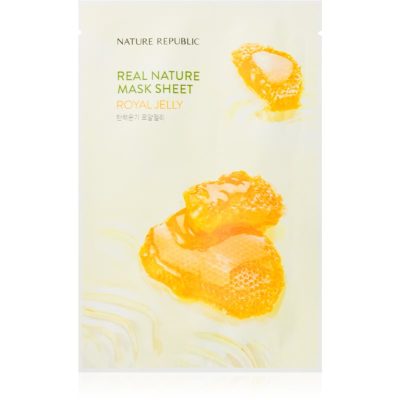 NATURE REPUBLIC Real Nature Royal Jelly Mask Sheet plátýnková maska proti vráskám 23 ml - parfo.cz