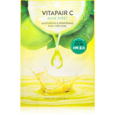 NATURE REPUBLIC Vitapair C Mask Sheet plátýnková maska s rozjasňujícím a hydratačním účinkem 25 ml - parfo.cz