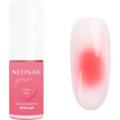NEONAIL Baby Boomer Airbrush barevný pudr na nehty odstín Neon Red 5 g - parfo.cz