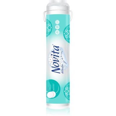 NOVITA Delicate bavlněné tamponky pro odlíčení a čištění pleti 120 ks - parfo.cz