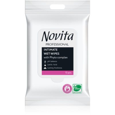 NOVITA Professional ubrousky pro intimní hygienu pro citlivou pokožku 15 ks - parfo.cz