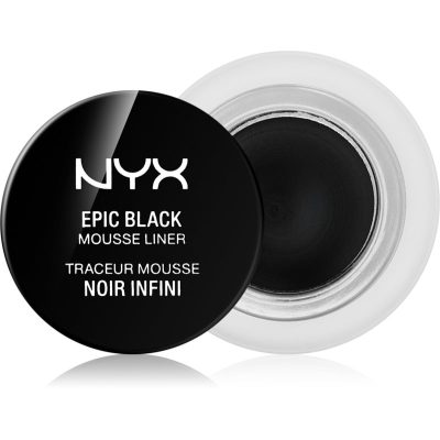 NYX Professional Makeup Epic Black Mousse Liner voděodolná oční linka odstín 01 Black 3 ml - parfo.cz