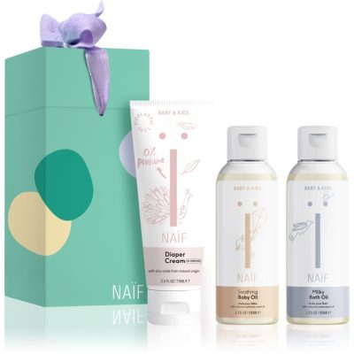 Naif Baby & Kids Newborn Essentials Set dárková sada pro děti od narození - parfo.cz
