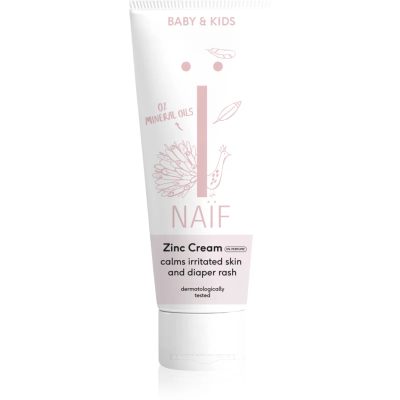 Naif Baby & Kids Zinc Cream krém proti opruzeninám pro děti od narození bez parfemace 75 ml - parfo.cz