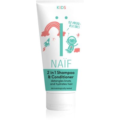 Naif Kids Shampoo & Conditioner šampon a kondicionér 2 v 1 pro děti 200 ml - parfo.cz