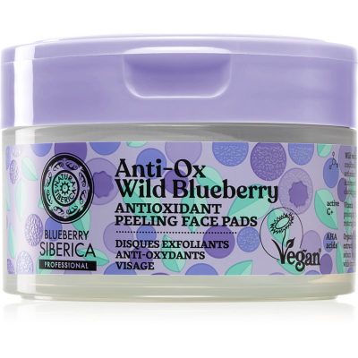 Natura Siberica Anti-Ox Wild Blueberry peelingové pleťové tamponky 20 ks - parfo.cz