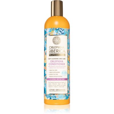 Natura Siberica Oblepikha (Sea-Buckthorn) hloubkově čisticí kondicionér pro normální až mastné vlasy 400 ml - parfo.cz