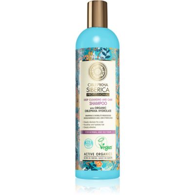Natura Siberica Oblepikha (Sea-Buckthorn) hloubkově čisticí šampon pro normální až mastné vlasy 400 ml - parfo.cz