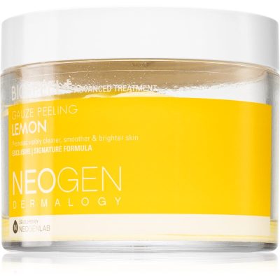 Neogen Dermalogy Bio-Peel+ Gauze Peeling Lemon peelingové pleťové tamponky pro rozjasnění a vyhlazení pleti 30 ks - parfo.cz