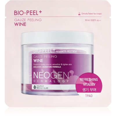 Neogen Dermalogy Bio-Peel+ Gauze Peeling Wine peelingové pleťové tamponky pro vyhlazení pleti a minimalizaci pórů 1 ks - parfo.cz