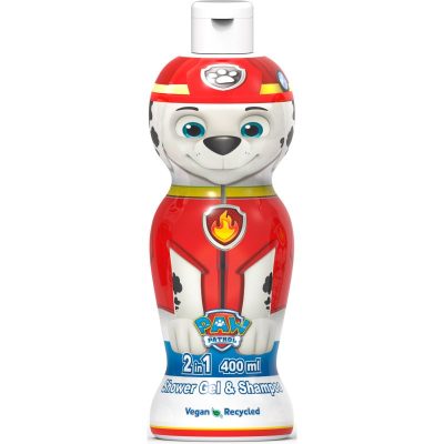 Nickelodeon Paw Patrol Shower Gel & Shampoo sprchový gel a šampon 2 v 1 pro děti Marshall 400 ml - parfo.cz