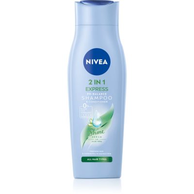 Nivea 2in1 Care Express Protect & Moisture pečující šampon s kondicionérem 2 v 1 250 ml - parfo.cz