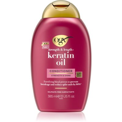 OGX Keratin Oil posilující kondicionér s keratinem a arganovým olejem 385 ml - parfo.cz