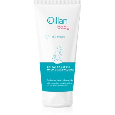Oillan Baby Gentle Body Wash dětský mycí gel a šampon 3 v 1 200 ml - parfo.cz