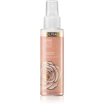 Olival Rose Glow rozjasňující sprej na obličej a tělo se třpytkami 100 ml - parfo.cz