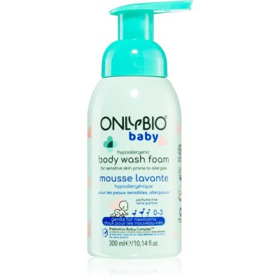 OnlyBio Baby Hypoallergenic čisticí tělová pěna pro děti od narození 300 ml - parfo.cz
