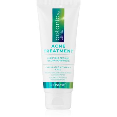 OnlyBio Botanic Clinic Acne Treatment čisticí pleťový peeling 75 ml - parfo.cz