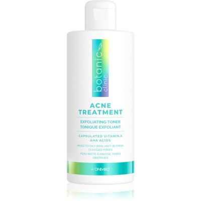 OnlyBio Botanic Clinic Acne Treatment exfoliační čisticí tonikum pro problematickou a mastnou pokožku 300 ml - parfo.cz