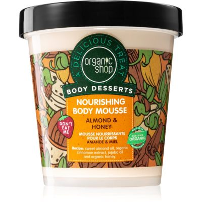 Organic Shop Body Desserts Almond & Honey tělová pěna pro výživu a hydrataci 450 ml - parfo.cz