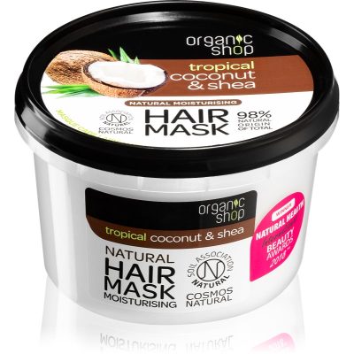 Organic Shop Natural Coconut & Shea intenzivní vlasová maska s hydratačním účinkem 250 ml - parfo.cz