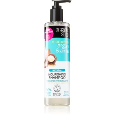 Organic Shop Natural Moroccan Argan & Amla vyživující šampon pro poškozené a barvené vlasy 280 ml - parfo.cz