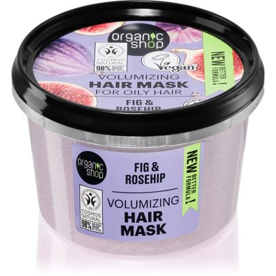 Organic Shop Organic Fig & Rosehip pečující maska pro lesk a hebkost vlasů 250 ml - parfo.cz