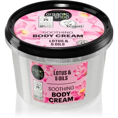 Organic Shop Organic Lotus & 5 Oils pečující tělový krém 250 ml - parfo.cz