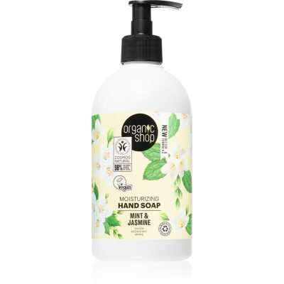 Organic Shop Organic Minty Jasmine tekuté mýdlo na ruce s hydratačním účinkem 500 ml - parfo.cz