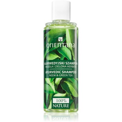 Orientana Ayurvedic Shampoo Neem & Green Tea přírodní šampon na vlasy 210 ml - parfo.cz