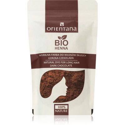 Orientana Bio Henna Natural Dye permanentní barva na vlasy odstín Dark Brown 100 g - parfo.cz