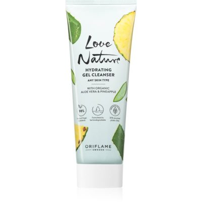 Oriflame Love Nature Organic Aloe Vera & Pineapple hydratační čisticí gel 125 ml - parfo.cz
