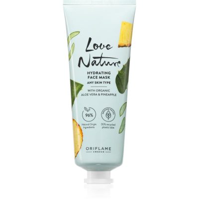 Oriflame Love Nature Organic Aloe Vera & Pineapple hydratační pleťová maska 75 ml - parfo.cz
