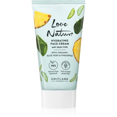 Oriflame Love Nature Organic Aloe Vera & Pineapple hydratační pleťový krém 50 ml - parfo.cz