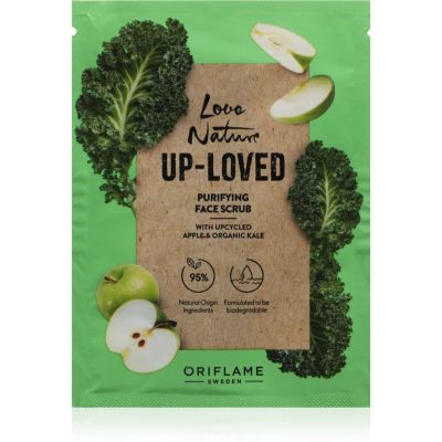 Oriflame Love Nature Up-Loved Upcycled Apple & Organic Kale čisticí pleťový peeling 10 ml - parfo.cz