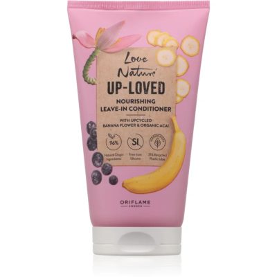 Oriflame Love Nature Up-Loved Upcycled Banana Flower & Organic Acai bezoplachový kondicionér s vyživujícím účinkem 150 ml - parfo.cz