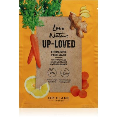 Oriflame Love Nature Up-Loved Upcycled Lemon & Organic Carrot & Ginger obnovující maska 10 ml - parfo.cz