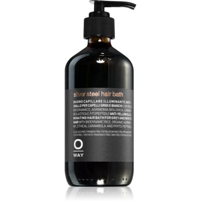 Oway Silver Steel fialový šampon neutralizující žluté tóny 240 ml - parfo.cz