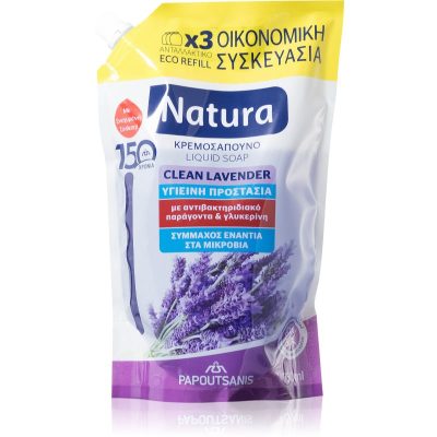 PAPOUTSANIS Natura Clean Lavender tekuté mýdlo 750 ml - parfo.cz