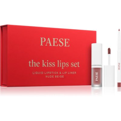 Paese The Kiss Lips Set dárková sada odstín 01 Nude Beige - parfo.cz