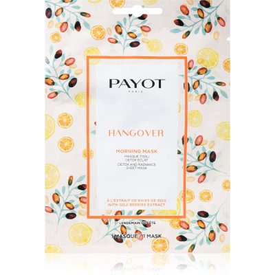 Payot Morning Mask Hangover rozjasňující plátýnková maska pro všechny typy pleti 19 ml - parfo.cz