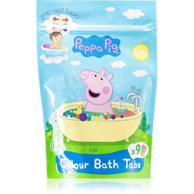Peppa Pig Colour Bath Tabs barevné šumivé tablety do koupele 9x16 g - parfo.cz