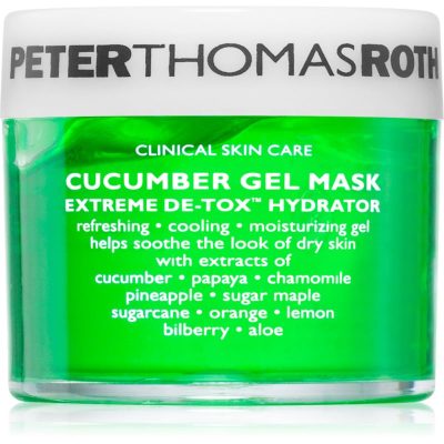 Peter Thomas Roth Cucumber De-Tox Gel Mask hydratační gelová maska na obličej a oční okolí 50 ml - parfo.cz