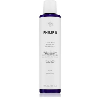 Philip B. Icelandic Blonde šampon pro blond a šedivé vlasy 220 ml - parfo.cz